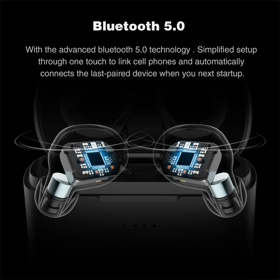 Cowin KY-02 Bluetooth 5,0 наушники TWS настоящие беспроводные наушники Blutooth HD стерео наушники спортивные наушники игровая гарнитура телефон