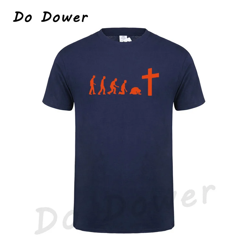 Navy Blue 6 God Is Love Jesus Is Wonderful Team Jesus Evolution Real men Pray футболка христианский Иисус религиозная вера Христос Футболка - Цвет: Navy Blue 6