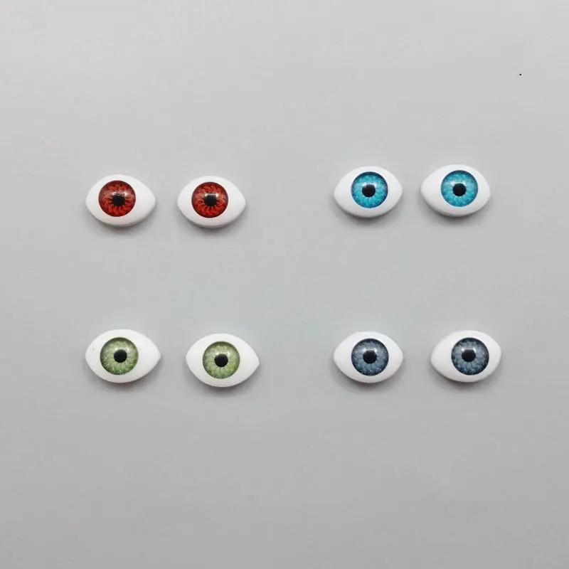 4pairs mix 4 пар/лот 11*8 мм DIY глаза для BJD куклы Замена Серебряный Коричневый Зеленый Синий Глазные яблоки DIY аксессуары для BJD кукольный домик - Цвет: 4pairs mix