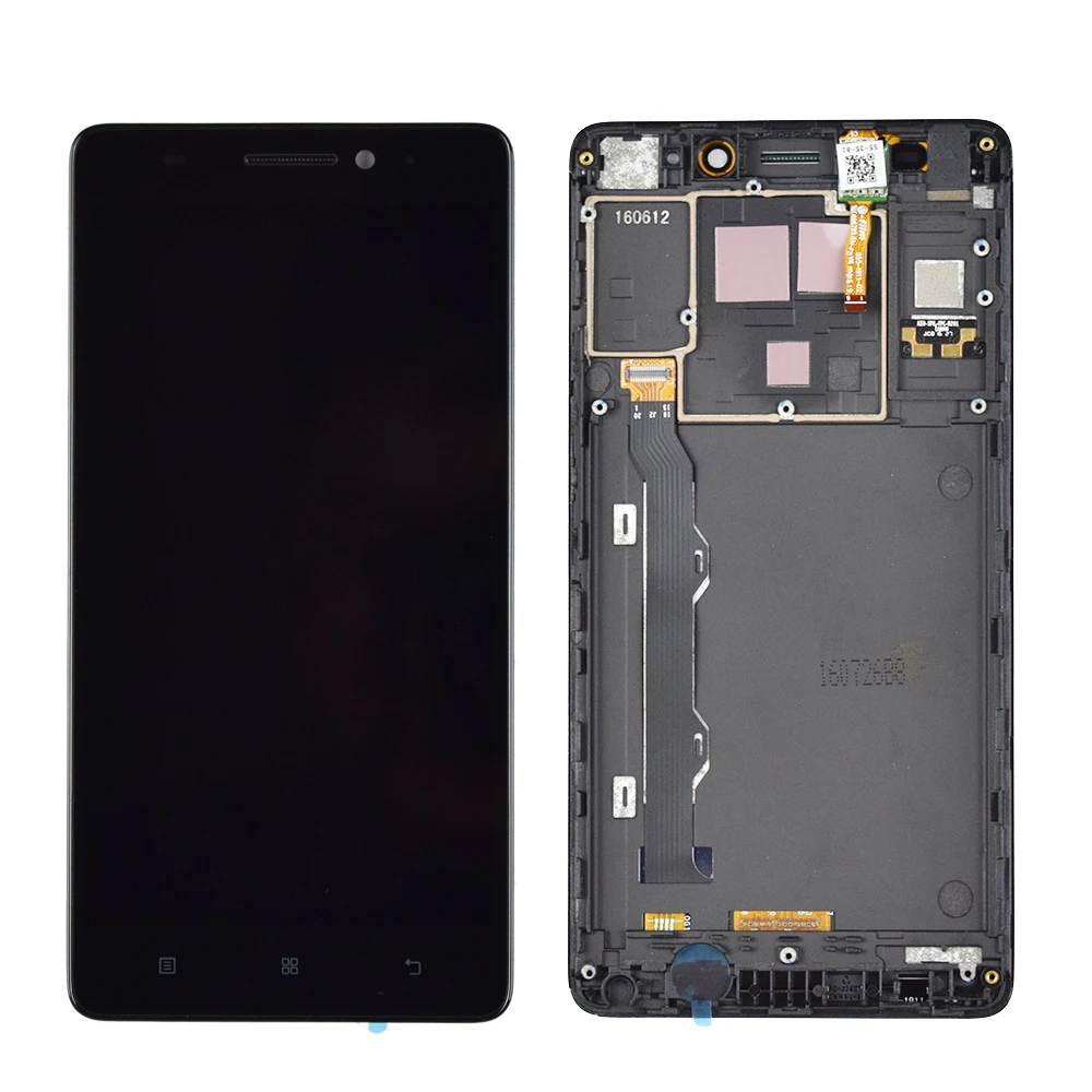 Оригинальный ЖК-дисплей 5 дюйма для LENOVO A7000 сенсорный экран с рамкой дигитайзер