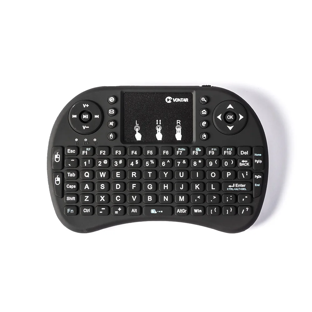Оригинальная Нормальная и с подсветкой i8 Air mouse мини беспроводная клавиатура русский/английский/французский/испанский для Android tv BOX/мини-ПК/ноутбука