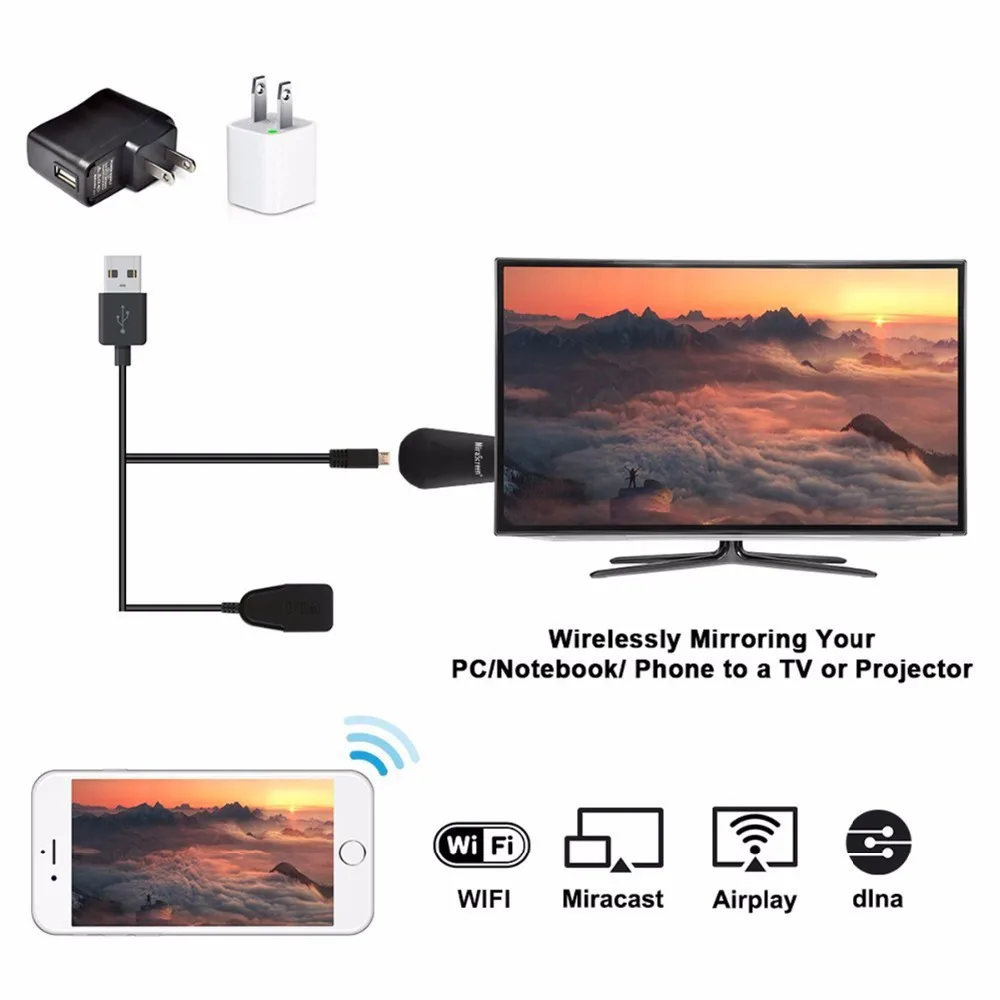 SOONHUA K4 ТВ палка для Android Беспроводной Wi Fi Дисплей ключ приемник 1080P HD медиа Miracast