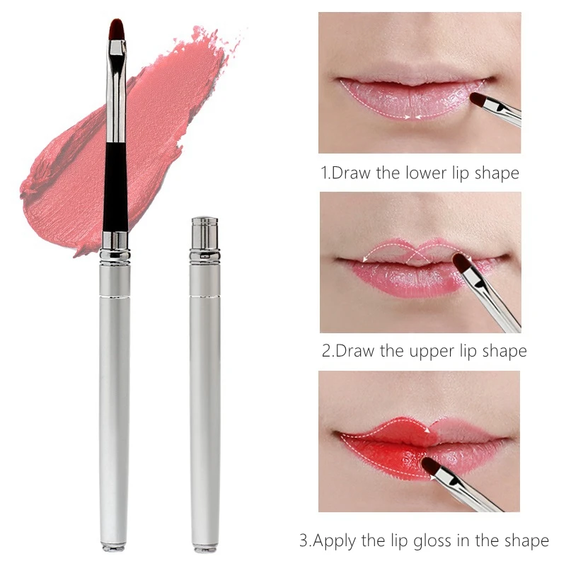 Xuemali Professional Portable 1PC Makeup Lip Brush Retractable Comestic Make Up for Travel 2 colors choose | Красота и здоровье