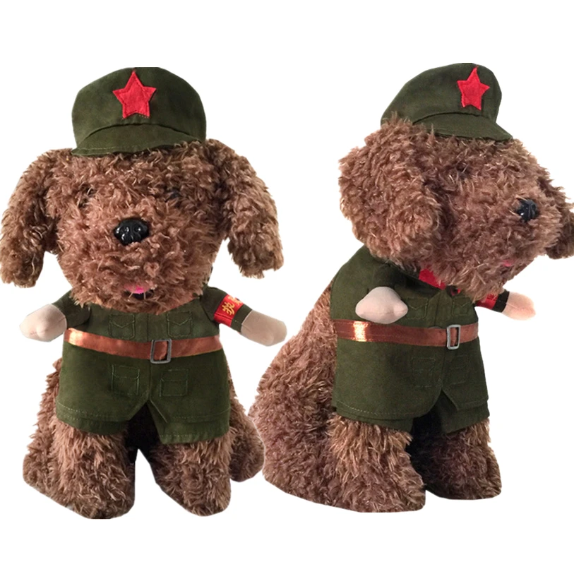 XS L собака косплей костюм кошки прохладный одежда для мальчиков в стиле военной