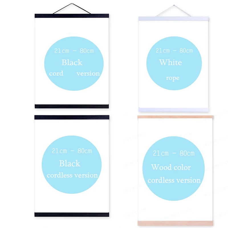 Магнитная деревянная вешалка подвесная рамка для постера настенное искусство