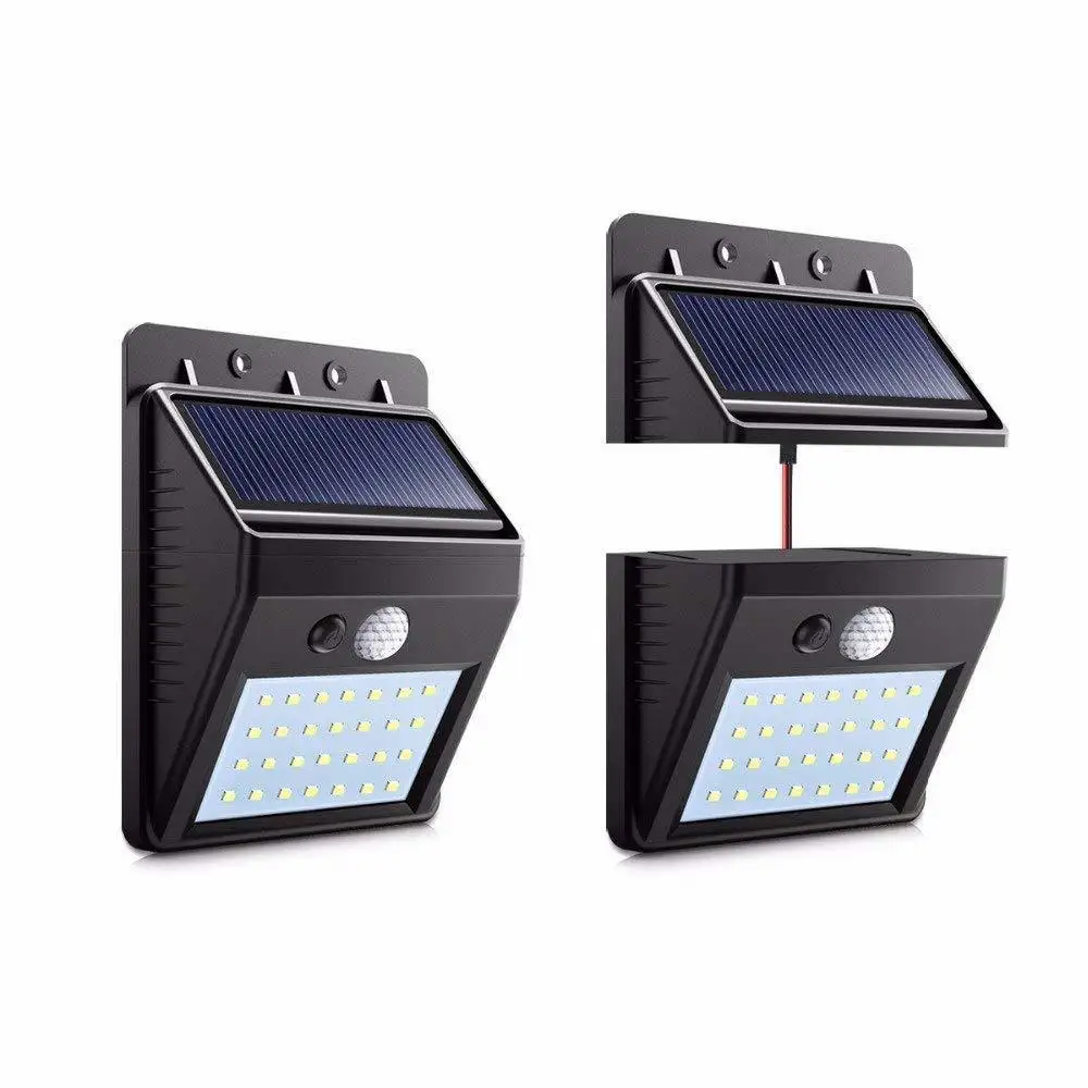 PIR Motion Sensor Waterproof Security Wall Lamp Separable Solar Panel 20 28 48 LED Fence Garden Decoration Outdoor Night Light | Освещение