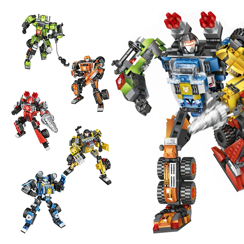 LOZ Разрушитель преобразования изменить Робот мини здания Конструкторы 3D модель
