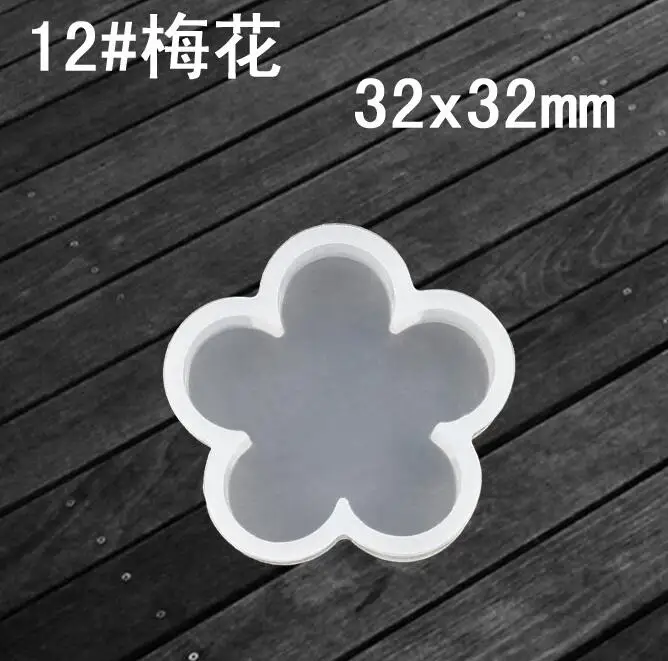 plum blossom XCDIY силиконовая форма для ювелирных изделий Подвеска милые животные кошка кролик олень лошадь Смола Силиконовая Форма Ремесло Ювелирные изделия Кулон DIY - Цвет: plum blossom