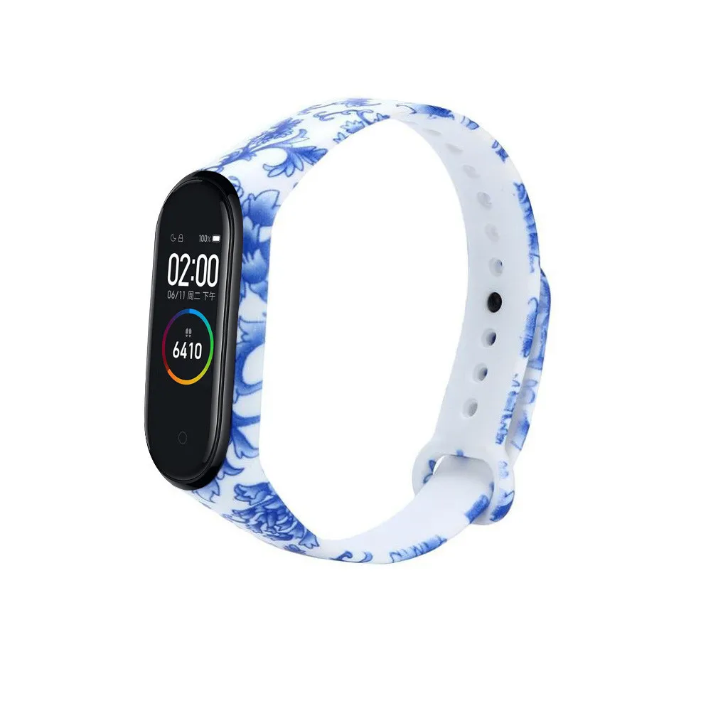Модный спортивный ремешок Correa Mi Band 4 сменный силиконовый для Xiaomi Pulseira браслет