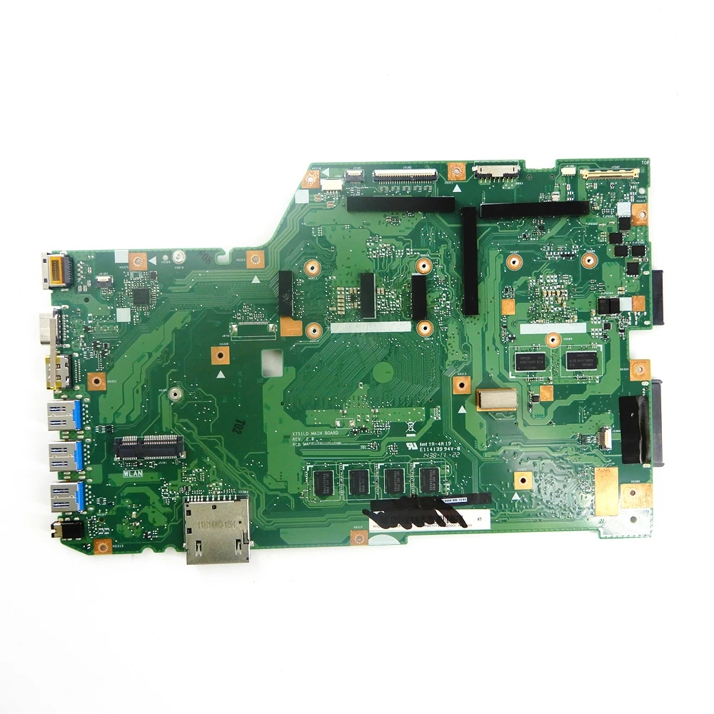 X751LD материнская плата REV2.0 для ASUS X751L K751L K751LD R752L R752LD R752LN X751LX I3/I5/I7 Процессор