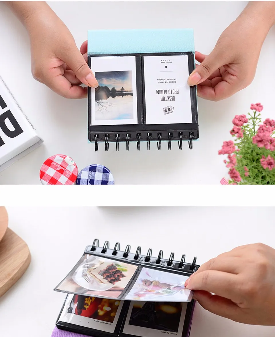68 карманов мини мгновенный фотобумага календарь альбомный DIY фото лист Fujifilm Instax Мини пленка 8 7 s 25 50 s 90 аксессуары для камеры