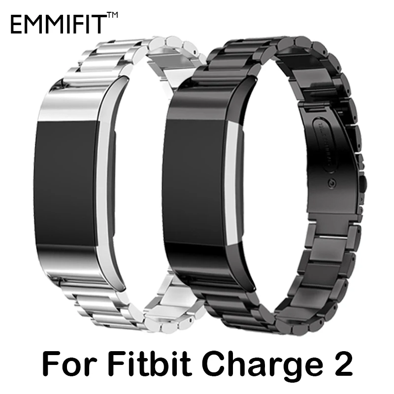 Металлический ремешок для браслета Fitbit Charge 2 ремешок Безвинтовой браслет из нержавеющей стали для Fitbit charge2 браслеты Сменные аксессуары