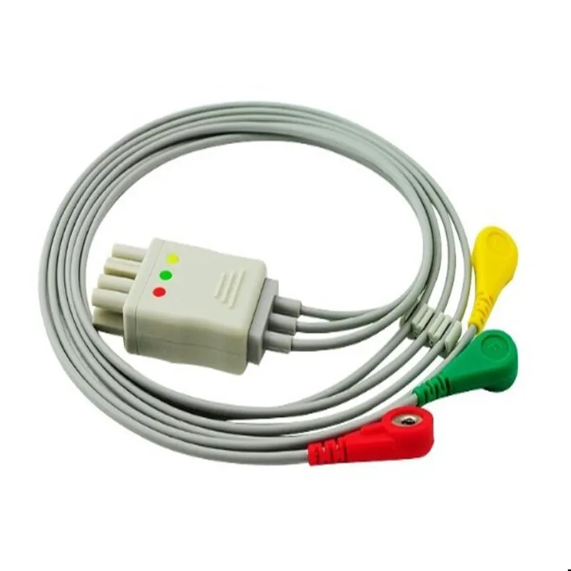 Бесплатная доставка совместим с nikohhon den BSM-2300 Life Scope Series 3-Lead ECG Leadwire Set Group Cable Snap 8 pins