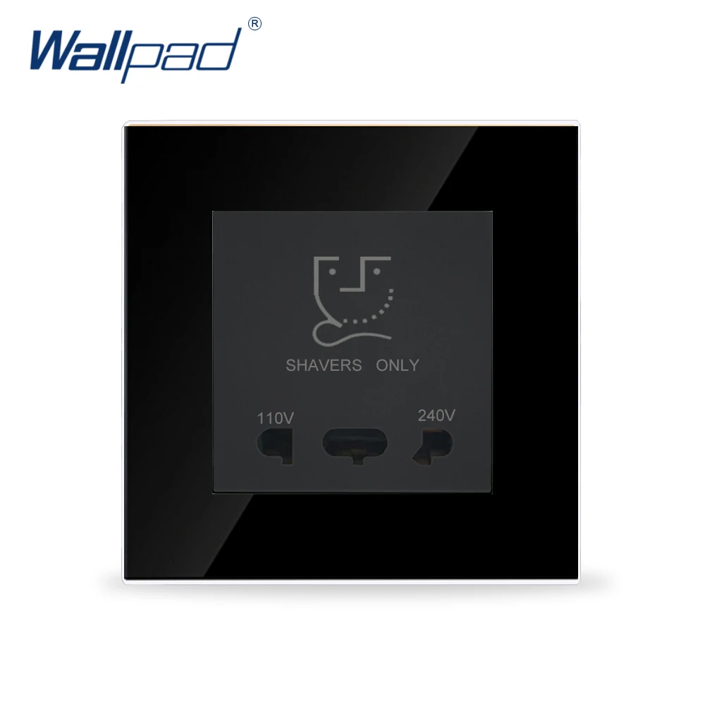 Лидер продаж роскошная черная панель Wallpad из закаленного стекла 86*86 мм 110-250 В