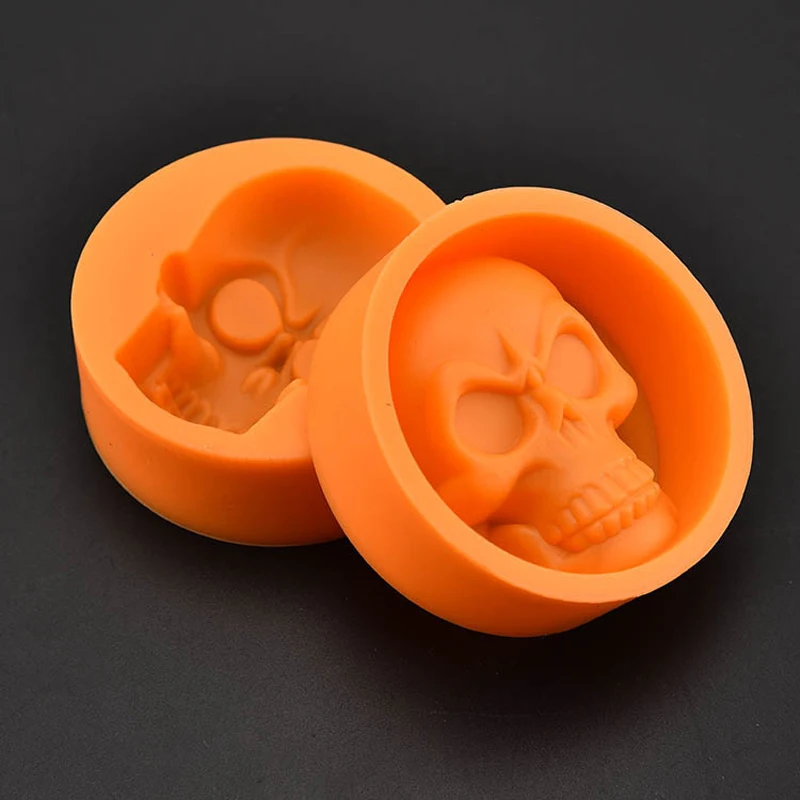 Силиконовая 3D форма в виде черепа для Хэллоуина шариков льда пудинга шоколада