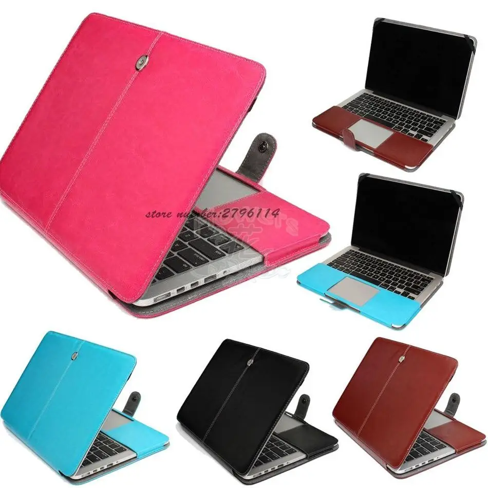 Модный чехол для ноутбука из искусственной кожи Apple Macbook Pro Air Retina 11 12 13 15 дюймов