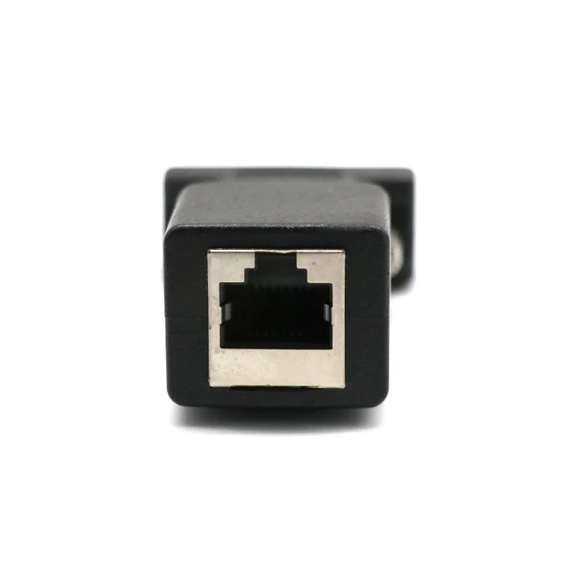 RJ45 Женский к DB9 RS232 Мужской Разъем COM порт LAN Ethernet кошки адаптер разъем |