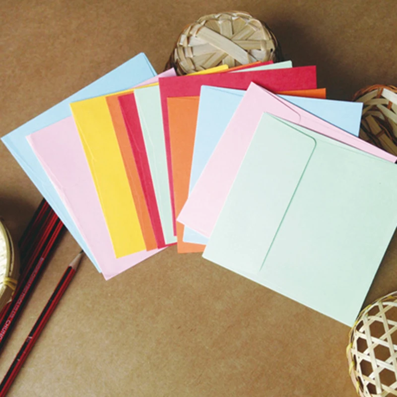 Поздравление с днем рождения карты 10 шт./партия мультфильм печать Полые Цветы