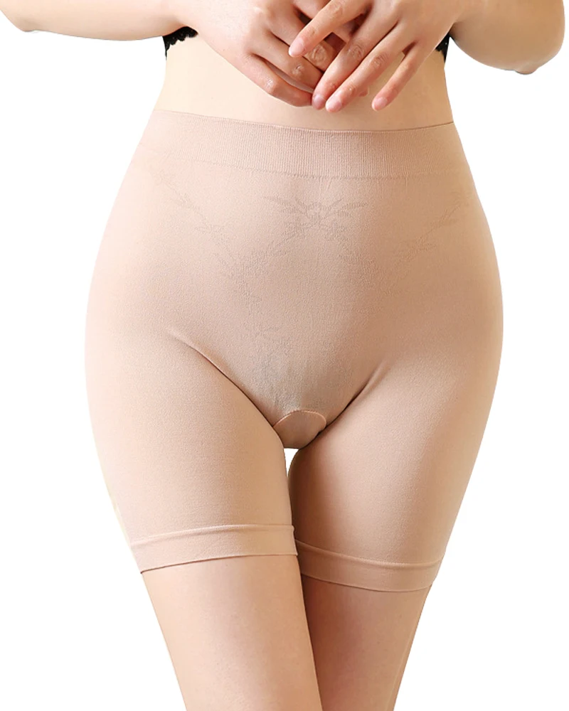 Женские трусы шорты для мальчиков и женщин 4 канала эластичные бесшовные средней