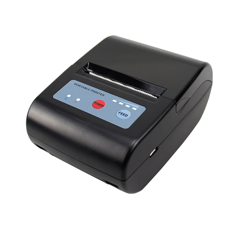 Миниатюрный Термопринтер для чеков 58 мм портативный Bluetooth принтер Pos системы