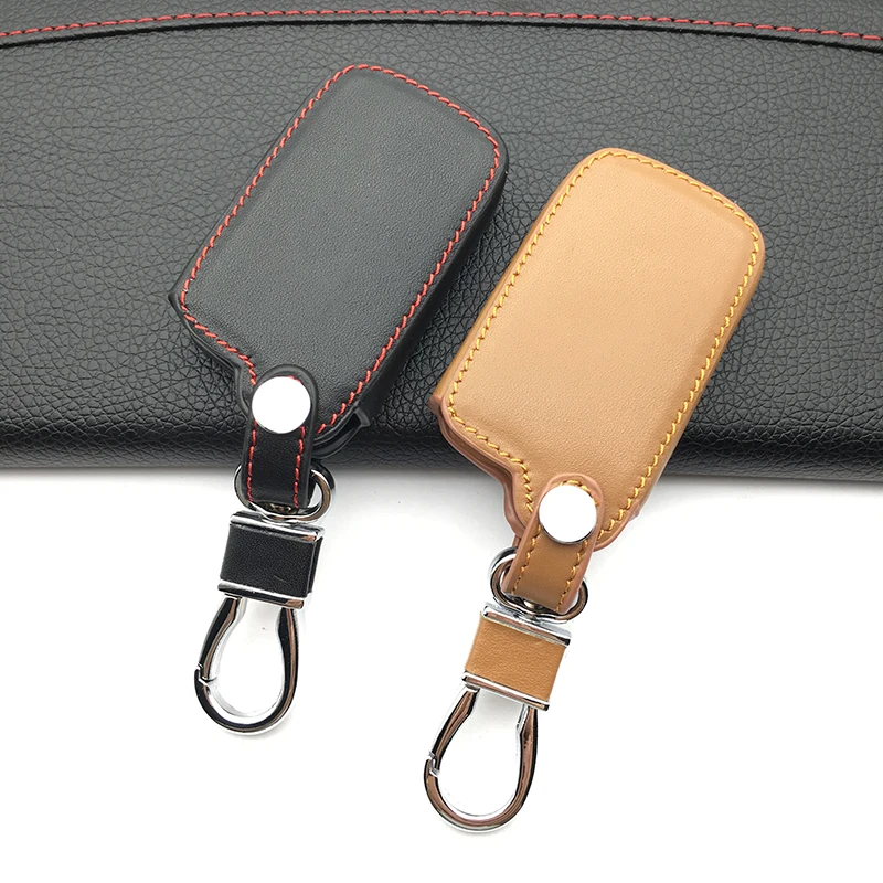 Чехол для автомобильного ключа из натуральной кожи чехол Toyota Aqua Camry Corolla RAV4 Yaris Venza