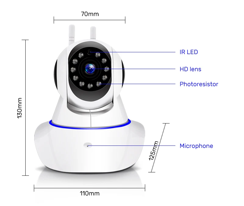 1080P ip-камера, беспроводная домашняя ip-камера для безопасности, камера наблюдения, Wifi, ночное видение, детский монитор, CCTV камера 1920*1080