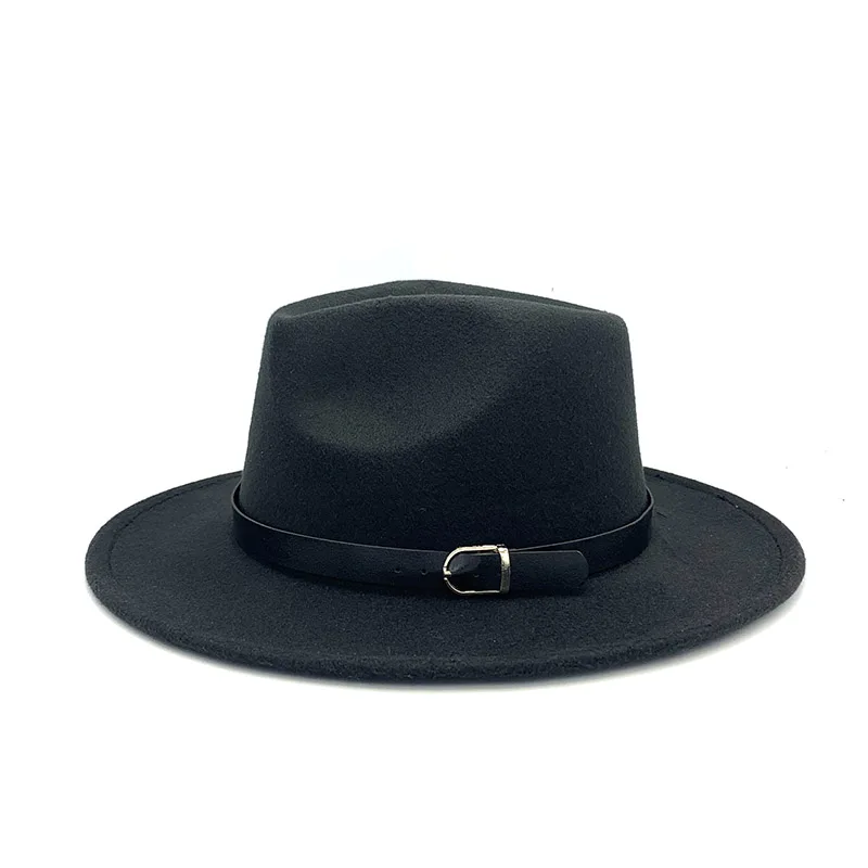 

MAERSHEI 2019 new Fashion men fedoras women's fashion jazz hat summer spring black woolen blend cap outdoor casual hat free ship