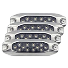 Сверхтонкое Подводное освещение для лодки, яхты, 4 светодиодный т.комплект, 7 дюймов, 316 г