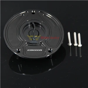 Black CNC Алюминий без ключа Аксессуары для мотоциклов Топливный бак газа Кепки Крышка для Honda CB1000R сертификатом от сертификационной 1000R 1994-1995, 2008 для того чтобы поднять - Цвет: Black