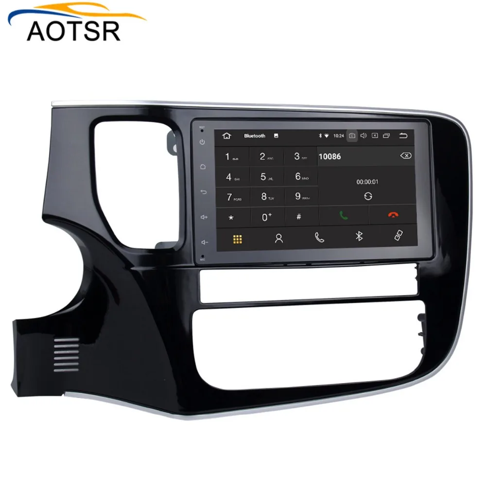 Android 8,0 автомобильный dvd радио плеер для MITSUBISHI Outlander- gps навигация автомобильный мультимедийный стерео головное устройство с 8 ядрами