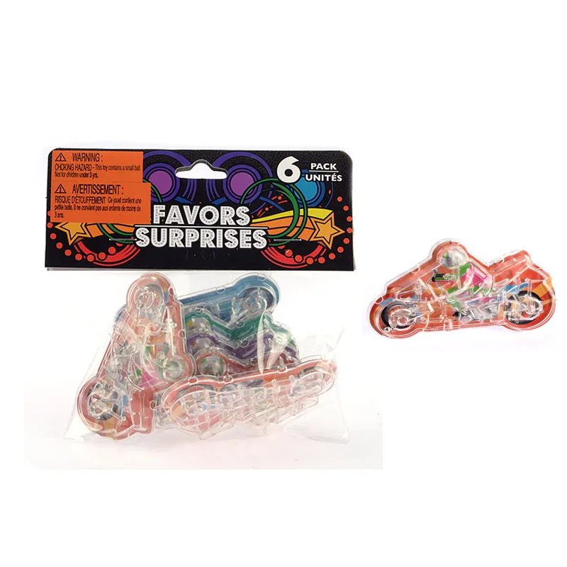 6 шт Игрушка лабиринт в модели мотоцикла для детей размер 8 см|toy beauty|toy containertoys are us