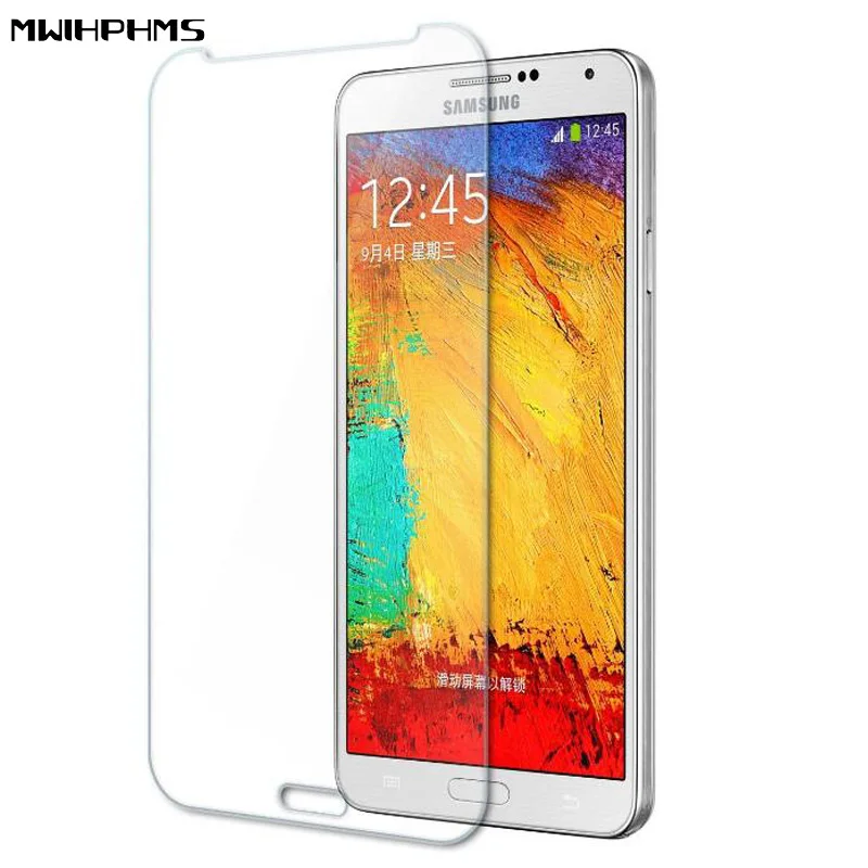 

Tempered screen Glass Film clear glass For Samsung Galaxy NOTE3/N9000 2.5D Explosion Proof Protector on for note3 phone screen
