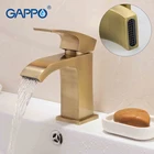 GAPPO смеситель для раковины, кран для ванной комнаты, кран для раковины, кран для ванны, золотой Латунный смеситель, кран с одной ручкой, G1007-4 для ванной комнаты