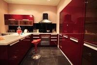 lacquer kitchen cabinetlh la008