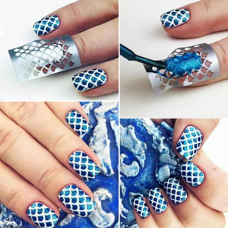 3 шт./набор трафареты для маникюра 23 листа|hollow stickers|nail art vinyldiy nail |