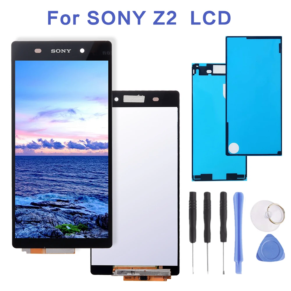 ЖК дисплей 5 2 дюйма для SONY Xperia Z2 с сенсорным экраном и дигитайзером рамкой замены