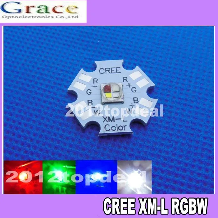 Cree XLamp XM L RGBW RGB белый цвет 12 Вт светодиодный излучатель 4 светодиосветодиодный 20 мм