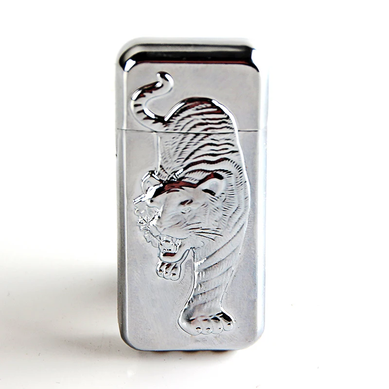 Портативный Зажигалка для сигарет газовые зажигалки дешевые тонкие тисненые