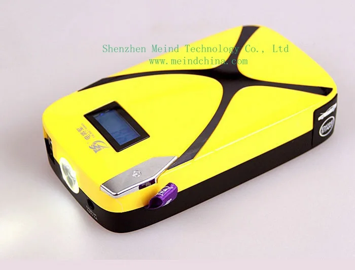 8000mAh Jump Starter MultiFunction Car Battery Charger Portable Phone USB Power Bank Laptop External Rechargeable Meind |