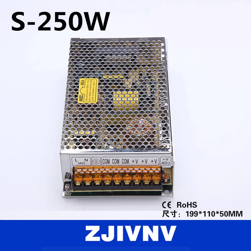 Фото Цена по прейскуранту завода 250W 24V 10A SMPS одиночный выход импульсный источник Цена по прейскуранту завода 250W 24V 10A SMPS одиночный выход импульсный источник