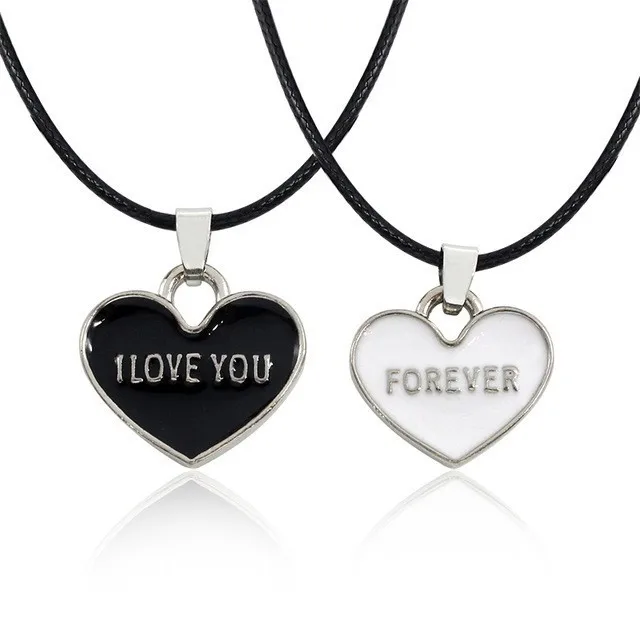 i love you I Love You, лучшие друзья, пара, ожерелье, ювелирное изделие, головоломка, BFF, замок, Тай Чи, сердце, подвески, ожерелье s для женщин, мужчин, подарок, колье - Окраска металла: i love you
