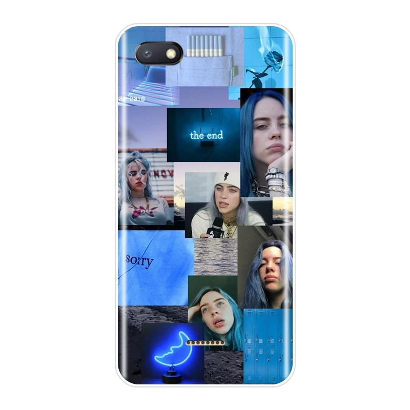 No.3 Задняя крышка для Xiaomi Redmi Note 6 Pro 5A Prime 5 4 4X Pocophone F1 Redmi S2 6A 5 Plus 4A Мягкий силиконовый чехол для телефона Billie Eilish - Цвет: No.3