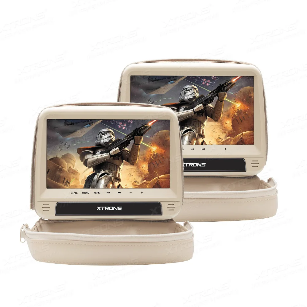 2x9 "HD цифровая панель кожаный чехол подголовник автомобиля DVD плееры мониторы