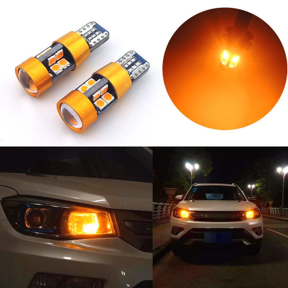 2 шт./компл. Canbus Янтарный Высокая Мощность T10 168 194 2825 W5W 19SMD светодиодный лампы для
