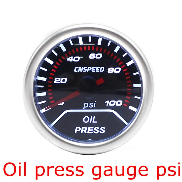 Oil Press Gauge PSI YOMI " Калибр 52 мм Автомобильный датчик увеличения бар psi температура выхлопных газов температура воды и масла Температура масла пресс воздуха датчик топлива вольтметр Тахометр - Цвет: Oil Press Gauge PSI