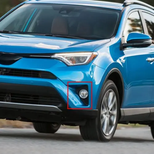 Комплект противотуманных фар для Toyota RAV4 ободок+ реле Жгут проводов светильник переключатель