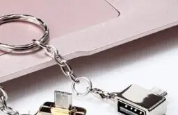 Silver Мини металлический type-c мобильный U диск Micro USB удлинитель O-TG кабель для передачи данных адаптер конвертер брелок для Android объем памяти - Цвет: Silver