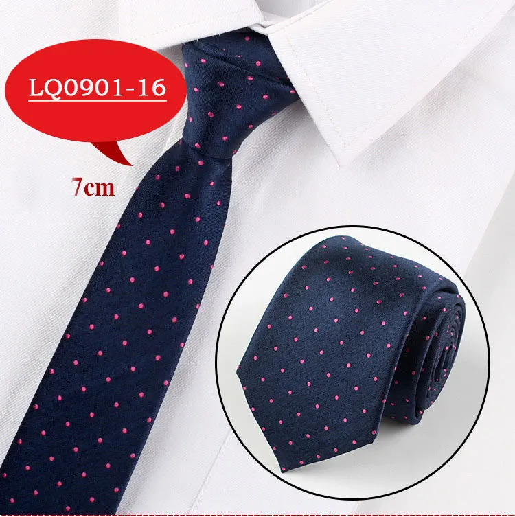 Men Tie Fashion 7cm Classic Luxury Jacquard Woven Neckties Factory Seller Bridegroom Business Wedding Accessories Shirt Neck Tie
