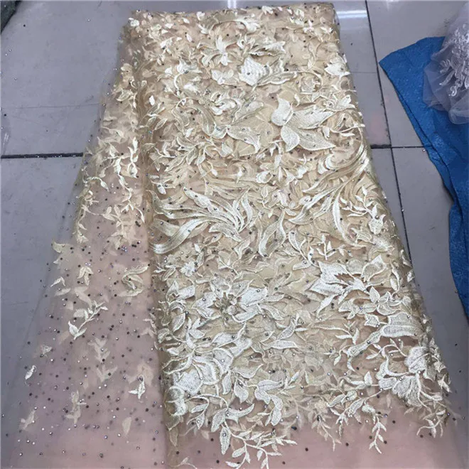 2018 нигерийская Тюлевая кружевная ткань быстрая доставка африканская для свадьбы