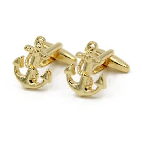 Gold 20 пар/лот классический Seaman Запонки-якоря 4 узор винтажный якорь запонки для рубашки мужские украшения подарок - Окраска металла: Gold